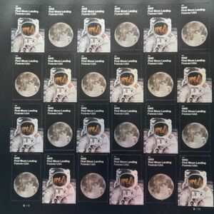 American permanent stamps landed on the moon in 2019, 5 editions, a total of 100